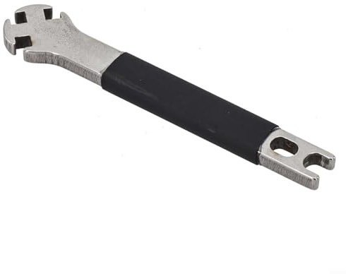 HomeVortex Stainless Steel Bike Spoke Wrench for Wheel Repair & Adjustment | for Maintenance Adjustable Spoke Key Compact Repair Device for Cycling 83.5x15.3mm Black