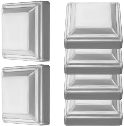 WHAMVOX Tappi per Pali di Recinzione in Ferro 6 Pezzi Terminali Quadrati 80X80 MM Coperture Protettive per Recinzioni Esterne e Cancelli
