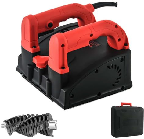 Electric Wall Planer 1200W, 150mm Handheld Scarifier for Paint, Plaster, Wallpaper Removal, Adjustable Depth 1-4mm, Efficient Surface Prep Tool