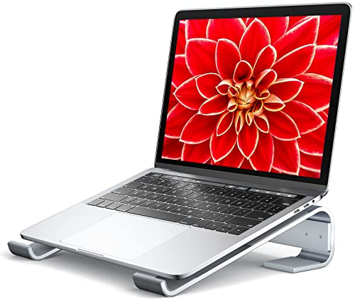 Soqool Laptop Stand for Desk,Aluminum Computer Stand for Cooling,Sturdy Stable Ergonomic Laptop Riser Compatible with MacBook Pro Stand Air/Dell/HP/Lenovo 10-16.2inch Notebook,Work Home Office