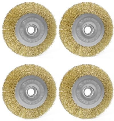 ZephyrCraft Fugenbürste 4er Set 15 mm Breit kompatibel mit Gloria Multibrush effektive unkrautbürste für die Entfernung von Unkraut und Moos Zubehör für Terrassenreiniger