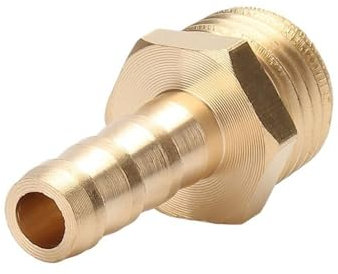 YJQHODY 5 Stück Schlauchtülle gerade Reduzierung, Mini-Pagode Messingbeschläge männlich, Schlauchtülle Schlauchrohr Luftanschluss(M8x1 to 4mm)