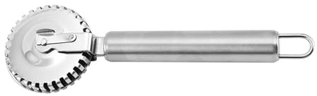 Cortador de masa de acero inoxidable para raviolis con agarre cómodo, sellador de repostería para un fácil uso en cocinas y panaderías, rueda de corte de masa