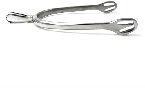 Equine Smile ES1069 ErgoSpur Radsporen Sonnenradsporen mit kleinem Sonnenrad, Kupfer Rowel, Reitsporen, Reiten Sporen, Spur, hochwertiger Edelstahl (Herren 35 mm)
