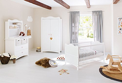 PINOLINO Kinderzimmerset Florentina breit weiß