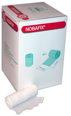 Nobafix Mullbinden 50 Stück Fixierbinden von Nobamed (12 cm x 4 m)