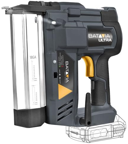 Batavia Akku-Klammer-Nagel-Tacker 18GA 18V - ohne Akku und Ladegerät