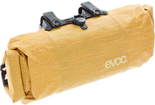 EVOC Handlebar Pack BOA Lenkertasche, Lehm Gelb, M | Lenkertasche Fahrradtasche für zusätzlichen Stauraum, 2, 5L Stauraum, BOA FIT SYSTEM, beidseitiger Schnellzugriff