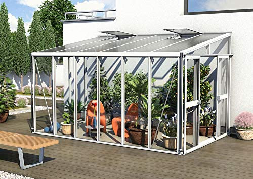 Vitavia Athena 10200 ESG/HKP, Weiss Anlehngewächshaus 2Seitenfenster Gewächshaus anfrage