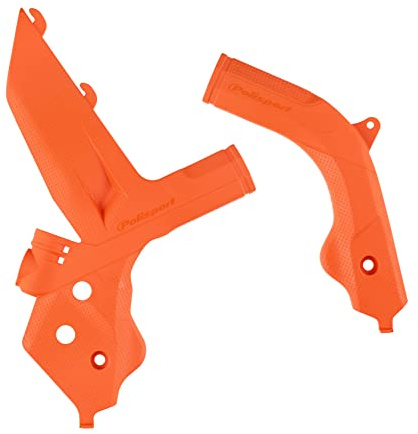 POLISPORT 8472900002 - Unterfahrschutz-Set aus strapazierfähigem, schlagfestem Kunststoff kompatibel mit Motorrädern KTM in Farbe orange