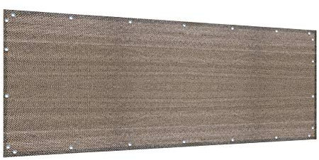 Elegant Privacy Screen for Backyard Fence, Pool, Deck, Patio, Balcony and Outdoor Paneling - Include Zip Ties (3 x 9 FT, Walnut)