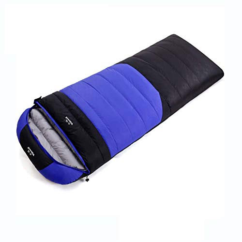 GUOCU Schlafsack Ultraleichte Und Kompakte Winterschlafsack Wasserdicht Deckenschlafsack Sind Ideal Zum Wandern, Rucksackwandern Camping,Blauschwarz,3℃~13℃,Extrem -7℃, Füllung 1kg