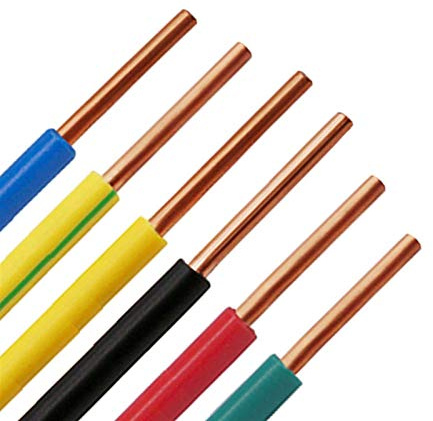 JINchao-koppartråd 17 AWG 1 mm2, enkla hårda kärnor kopparkabel, PVC-isolerad elektrisk ledningar byggkabel, färgglada trådar hemapplikationsutrustning tillbehör (färg: Blå, längd: 10 m )
