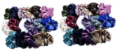FRCOLOR 32stücke Teiliges Haargummis Für Frauen Elastische Scrunchies Aus Verschiedenen Farben Für Pferdeschwänze Und Hochsteckfrisuren Für Alltag Und Besondere Anlässe