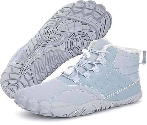 Deedlite Barfußschuhe Damen Winter, Extrem Warme Gefütterte, Winterschuhe Herren Wasserdicht, Outdoor Winterstiefel