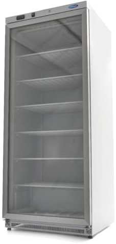 Maxima Congélateur - 600 L - Blanc - avec Porte Vitrée