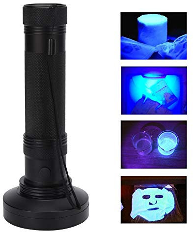 MOUMOUTEN 100 LED Flashlight - Fluorescent Detection Lamp for Cosmetic Mask and Banknote Verification Led Torch Fluorescent Detection Flashlight (MOUMOUTENDynY-01)