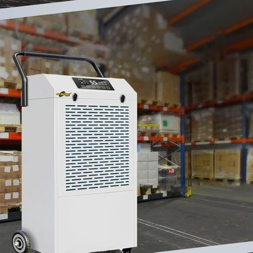 RayGenius Deshumidificador Comercial 60 litros/DíA | Deshumidificador Comercial con Compresor | Deshumidificadores | Deshumidificadores [Clase De Eficiencia EnergéTica A],Black