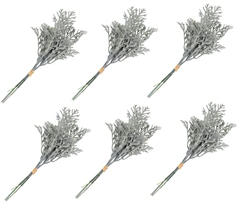 MUSISALY Künstliche Blumenzweige aus Seidenstoff für Deko | Künstliche Blütenzweige, Dekorative Kunstpflanzen, 6 Stück-pack für Innenraum und Fotografie