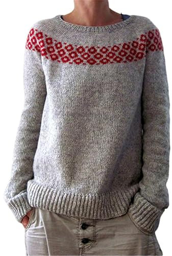 AMDOLE Black+of+Friday+Deals+2024 Sweat Pullover Damen Weihnachtspullov Pullov Hoodie Damen Alternativ Pullover Mit V Ausschnitt Damen Hoodie Weihnachten Damen SPOR Rot-H 3XL