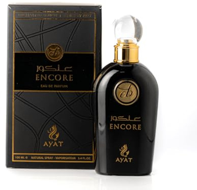 Ayat Perfumes Encore Eau de Parfum – 100 ml | Würziger, blumiger & holziger Unisex-Duft | Luxuriöses arabisches Parfüm | langanhaltender Vanille- & Honigduft | Premium-arabischer Duft für Damen und