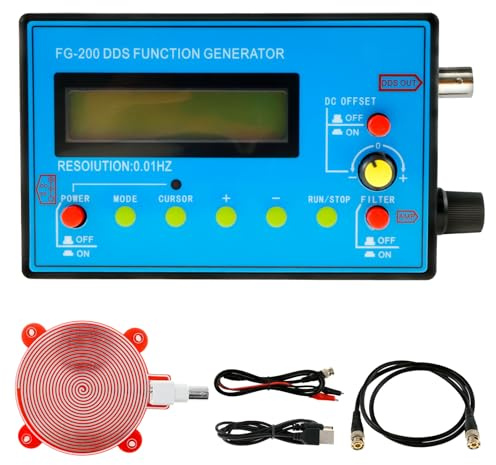 1Hz-500kHz DDS Signal Generator with Schumann Resonator Versatile Waveform Generator with AC/DC Power for Oscilloscope Calibration and Audio Testing