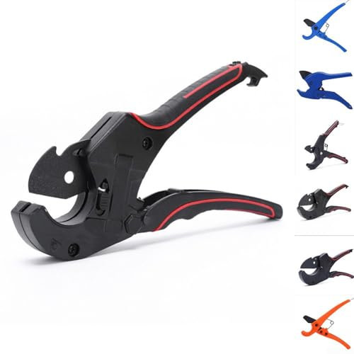Forbici tagliatubi in PVC, taglio a cricchetto, perfette per idraulica e progetti fai da te (2)