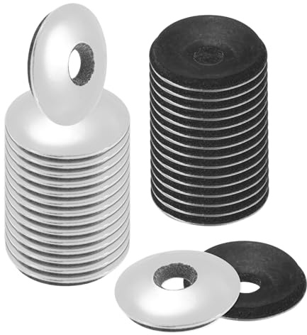 M METERXITY 100 Piezas Arandelas De Goma De Sellado Con EPDM, Acero Inoxidable 304 1/4 x 3/4OD Arandelas De Neopreno Para Pernos/Tornillos/Maquinaria/Barcos/Techos