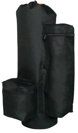 JKELPV wasserdichte Mehrzwecktasche 6.8L/9L Carbon Faser Zylinder Rucksack Tasche Schutzhülle Für HPA Tank Scuba Tauchen Baggable Ventil(Black)