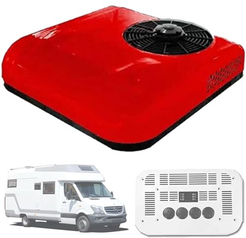 Climatiseur De Toit Pour Camping-car, Climatisation De Stationnement 12 V/24 V Pour Mini-fourgonnettes, 8840 BTU Universel Pour Unité AC De Toit De Camping-car, Refroidissement Rapide Pour Camion Robu