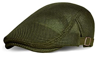 Coucoland Herren Netz Schiebermütze Barett Newsboy Flat Cap | sommer schiebermütze, polyester & baumwolle, atmungsaktiv, mesh-design, verstellbare, ideal für alltag, outdoor & reisen