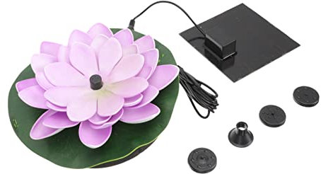 Abaodam 1satz Solarbetriebene Teichfontäne Schwimmende Wasserlilie Für Garten Teich Dekorativer Springbrunnen Mit Effizienter Sonnenenergie Installieren Und Beweglich