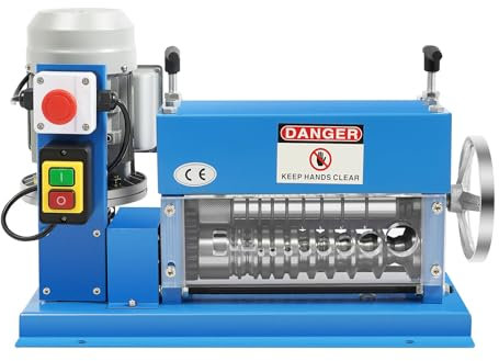 Wire Stripper Machine, 370W Electric Wire Stripping Machine, 1.5mm-38mm Automatic Cable Stripper, 11 Channels 10 Blades 1400r/min