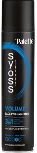 Syoss Shine Lacca Lucentezza 300ml, Lacca capelli per chioma morbida e luminosa, Hairspray 3-in-1 styling, protezione, tenuta 4, Lacca capelli con complesso vitaminico