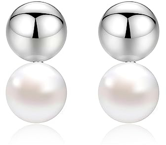 Perlenohrringe für Frauen, Statement, schlichter Tropfen, baumelnder Süßwasser-Ohrstecker, Brautschmuck mit kleinen Perlen für Frauen