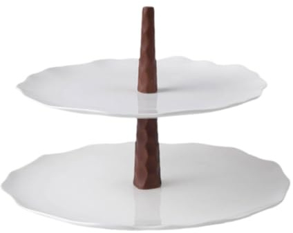 LeeQinersw Alzata per Dolci, Espositori per Dolci, Decorazione, Supporto per Piatti a 2 Piani per Torte