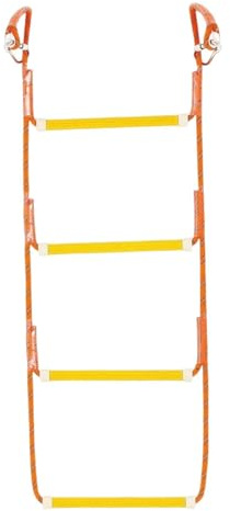 Qianly Strickleiter für Boote, tragbare Stufen für den Zugang zu Kajaks und Schlauchbooten, 4 Stufen 110x35cm