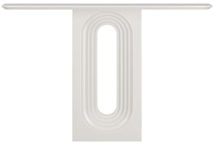 XLIHAWY 39,3/47 Zoll Eingangstisch, Konsolentisch Mit Stauraum, Akzenttisch Mit Regalen Für Eingangsbereich Flur Eingang Foyer(Weiß,100x25x90cm)