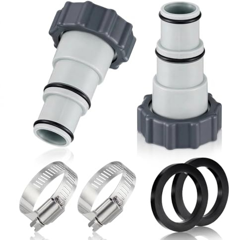 Adattatore per Tubo da Piscina, 6 Pezzi Adattatore Piscina, Adattatore Tubo Piscinai, Adattatore per Piscinas A, Adattatore per Pompa Piscinas, per Raccordo Piscinai da 32 e 38 mm