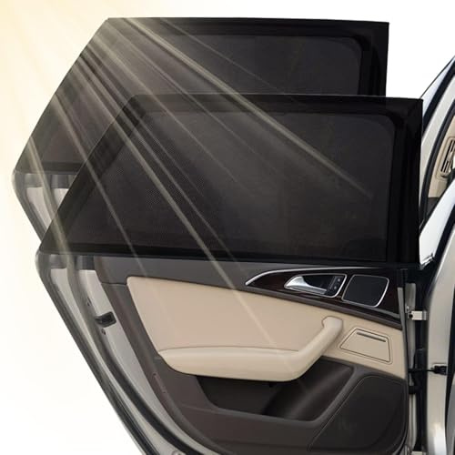 Pare-Soleil Voiture Chaussette pour Nissan X-Trail T32 2014-2019, Protection Solaire Vitre Arrière Extensible, Maille Respirante Occultante Anti-UV