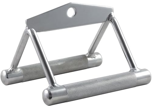 GYM MASTER Heavy Duty Twin Seated Row V Handle Grip Cable Attachment