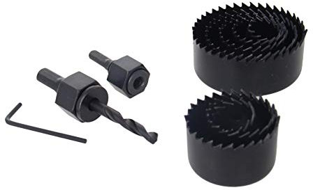 Utoolmart Hole Saw Drill Bits Case Set Wood Drills Thin Metal Sheet Cutting Tools Chrome Vanadium Steel for Woodworking Metalworking Core Drill Bit Hole Opener 11Set