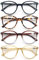 MODFANS (4 Pack Lesebrille 2.0 Rund Herren Damen,Gute Brillen,Hochwertig,Mode,Komfortabel,Super Lesehilfe,fur Frauen