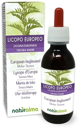 European Bugleweed or Gypsywort (Lycopus europaeus) herb Alcohol-Free Mother Tincture Naturalma - Liquid Extract Drops 120 ml - Food Supplement - Vegan