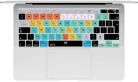 MMDW Ableton Live Shortcut Hotkeys Keyboard Cover A2179 Silicone Skin Keyboard Protector for MacBook Air 13 inch with Touch ID A2337 M1 Chip European Layout