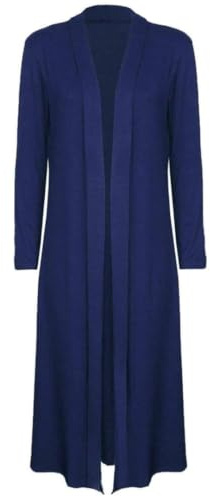 Urban Fashion Ladies Maxi Long Length Boyfriend Women Cardigan Collared Top Long Full Sleeve Floaty Duster Jacket Coat Blazer