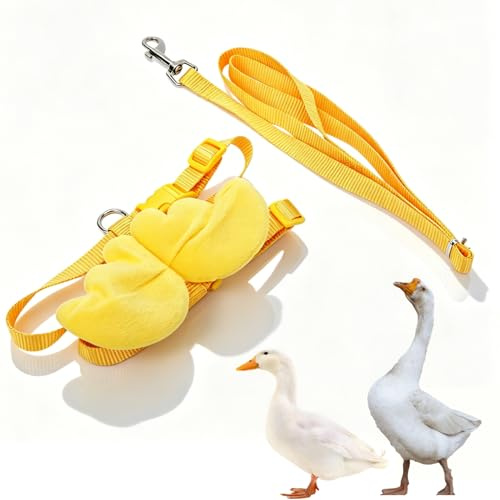 Arnés con Correa para Mascotas, Cuerda Tracción Ajustable Transpirable Arnés con Correa Antitirones arnés Transpirable pasear al Aire Libre gallinas para Patos Pollos Gansos Conejo Animales Pequeños