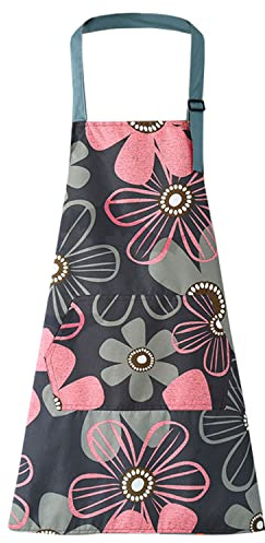 LECTNORE Chef Küchenschürzen, verstellbare Schürze mit Tasche, Kochschürze, wasserdichte Schürze zum Kochen, Kochen, Gärtnern