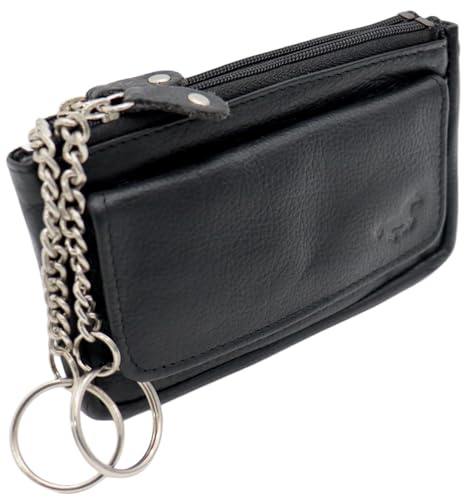 Safekeepers Étui à clés - Porte-clés - Porte-clés - Étui à clés - Étui en cuir - Pour homme et femme - Cuir, Noir , XL