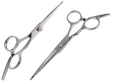 POPETPOP 2stücke Glatte Haarscheren Friseurscheren Professionelle Haarschneidescheren Haarstyling-werkzeuge Rostfrei Leicht Tragbar Für Familien Haustiere Salon